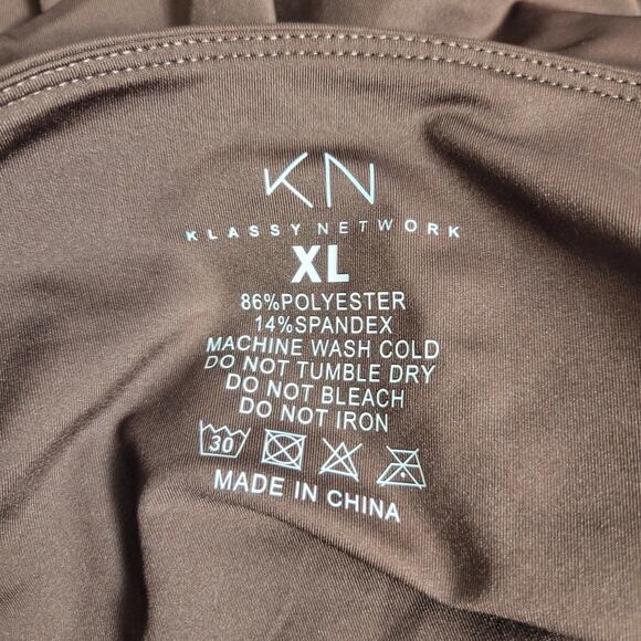 Klassy Network Brown One Piece Swimsuit - Picture 3 of 4